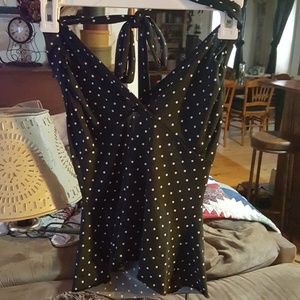 Polka dot halter top